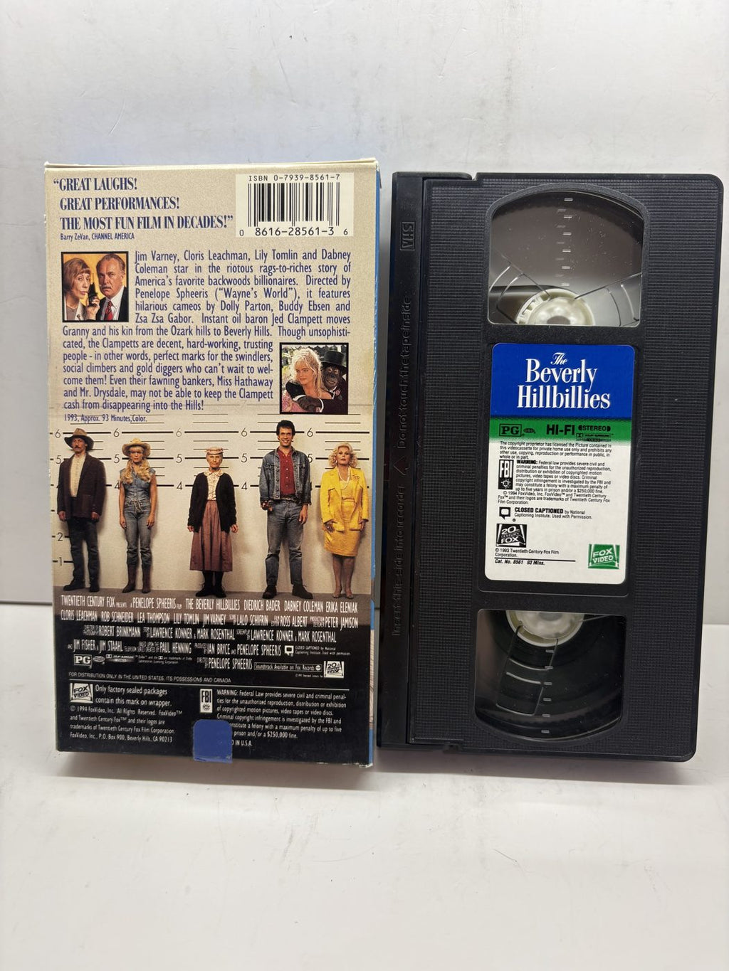 The Beverly Hillbillies VHS back