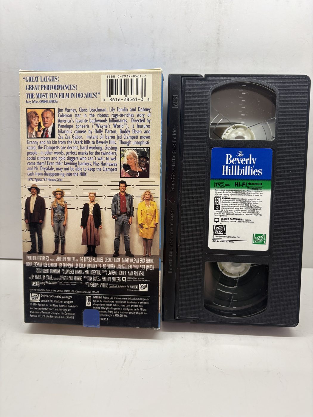 The Beverly Hillbillies VHS back