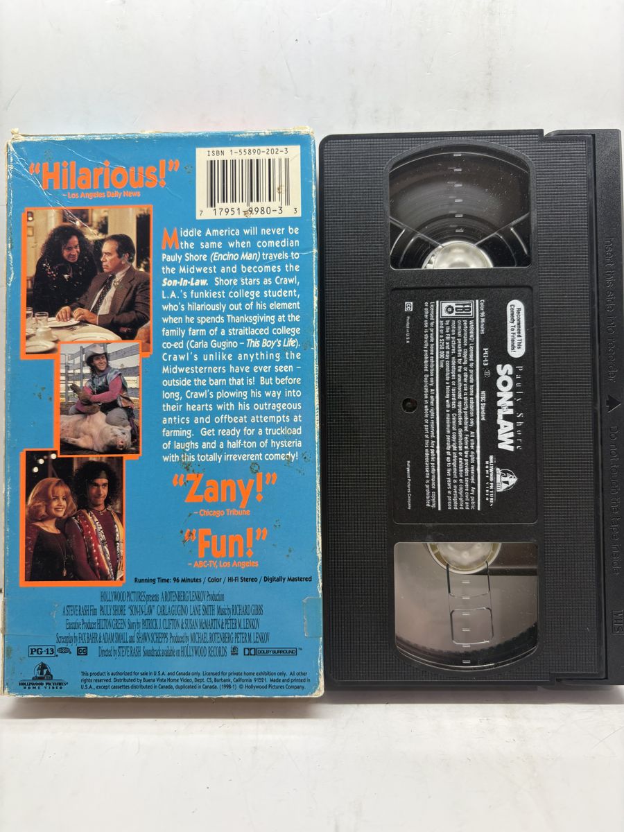 Son in Law VHS back