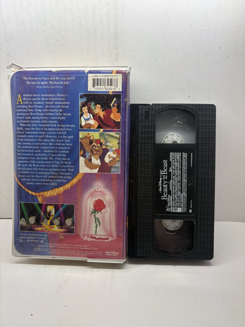 Beauty and the Beast (Clamshell Copy) VHS back