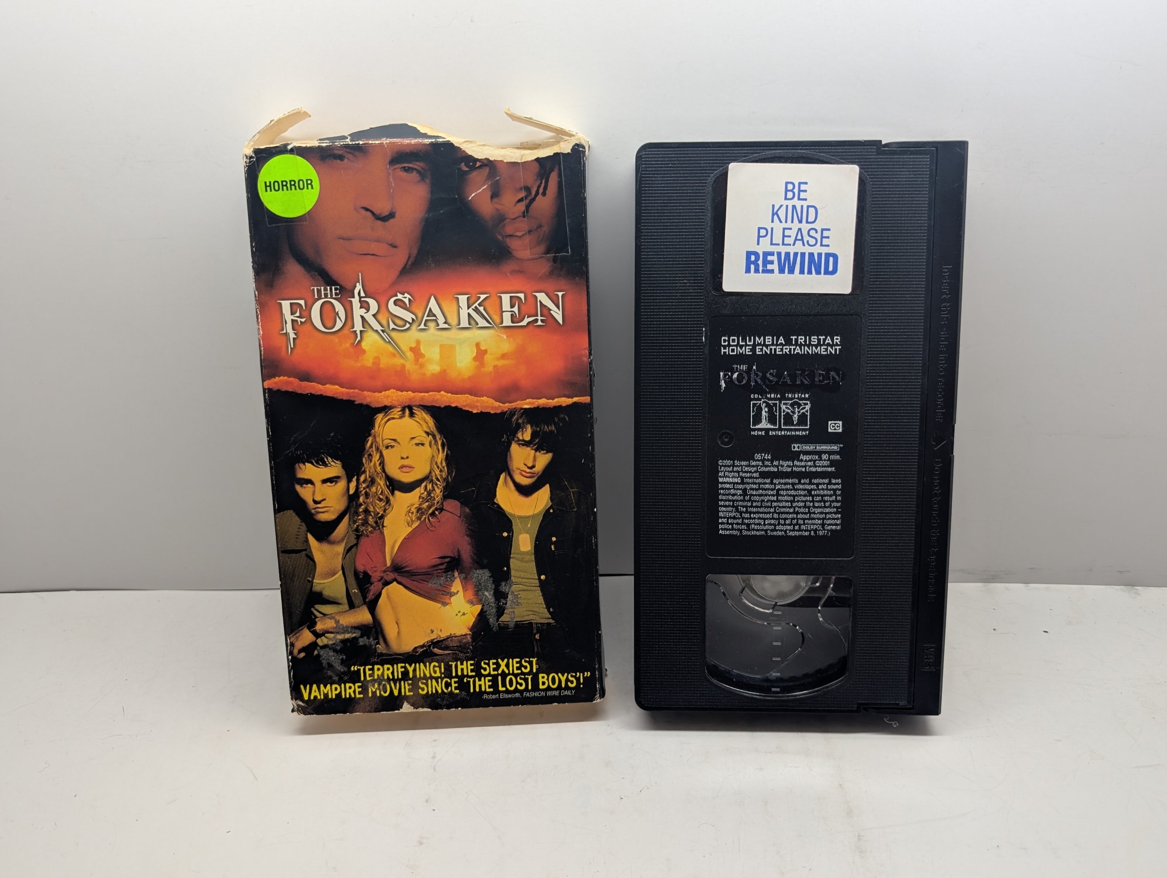 The Forsaken - VHS – actual VHS tape and packaging sold by Canada VHS.