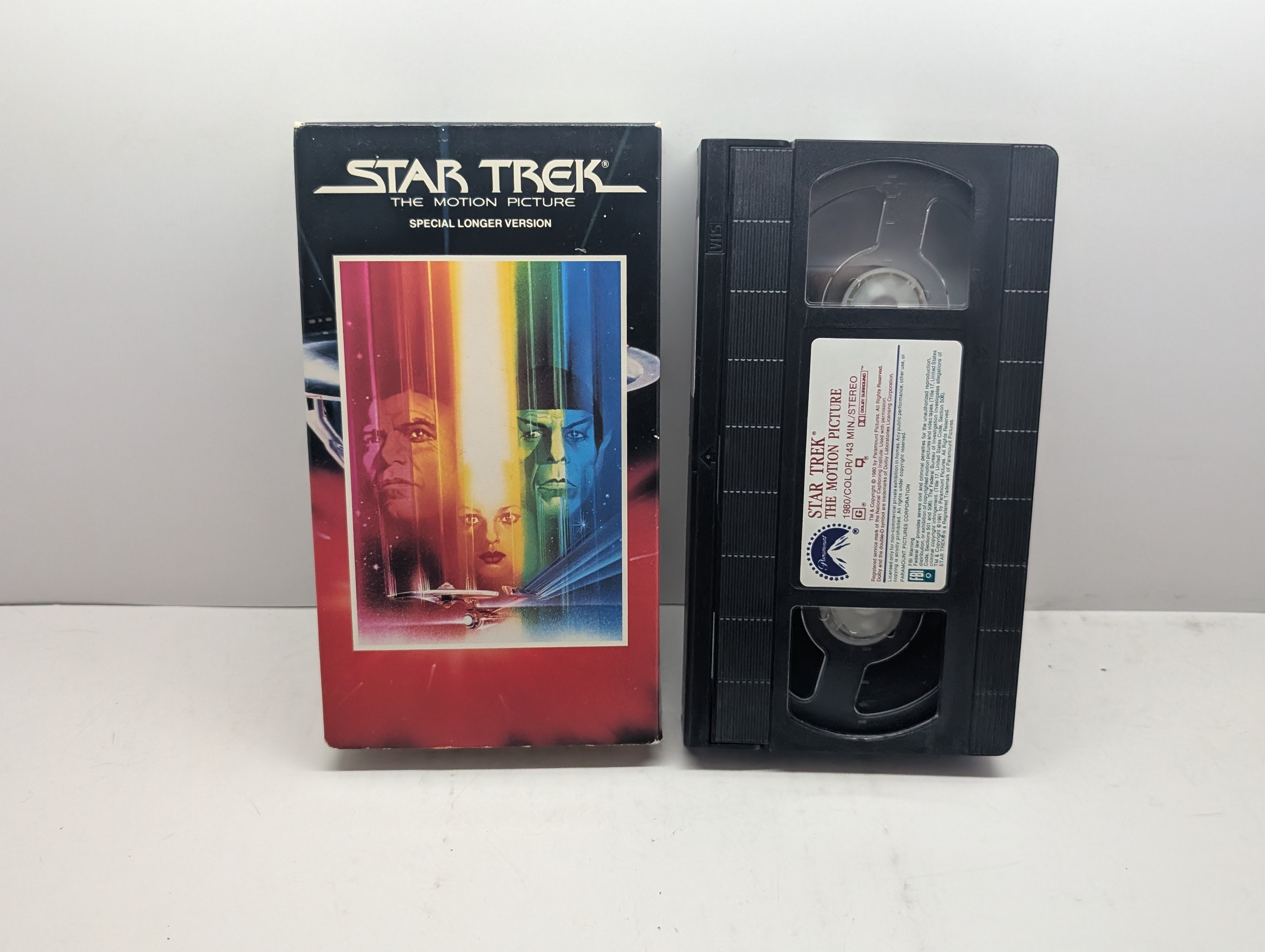 Star Trek: The Motion Picture (Special Longer Version) - VHS – actual VHS tape and packaging sold by Canada VHS.