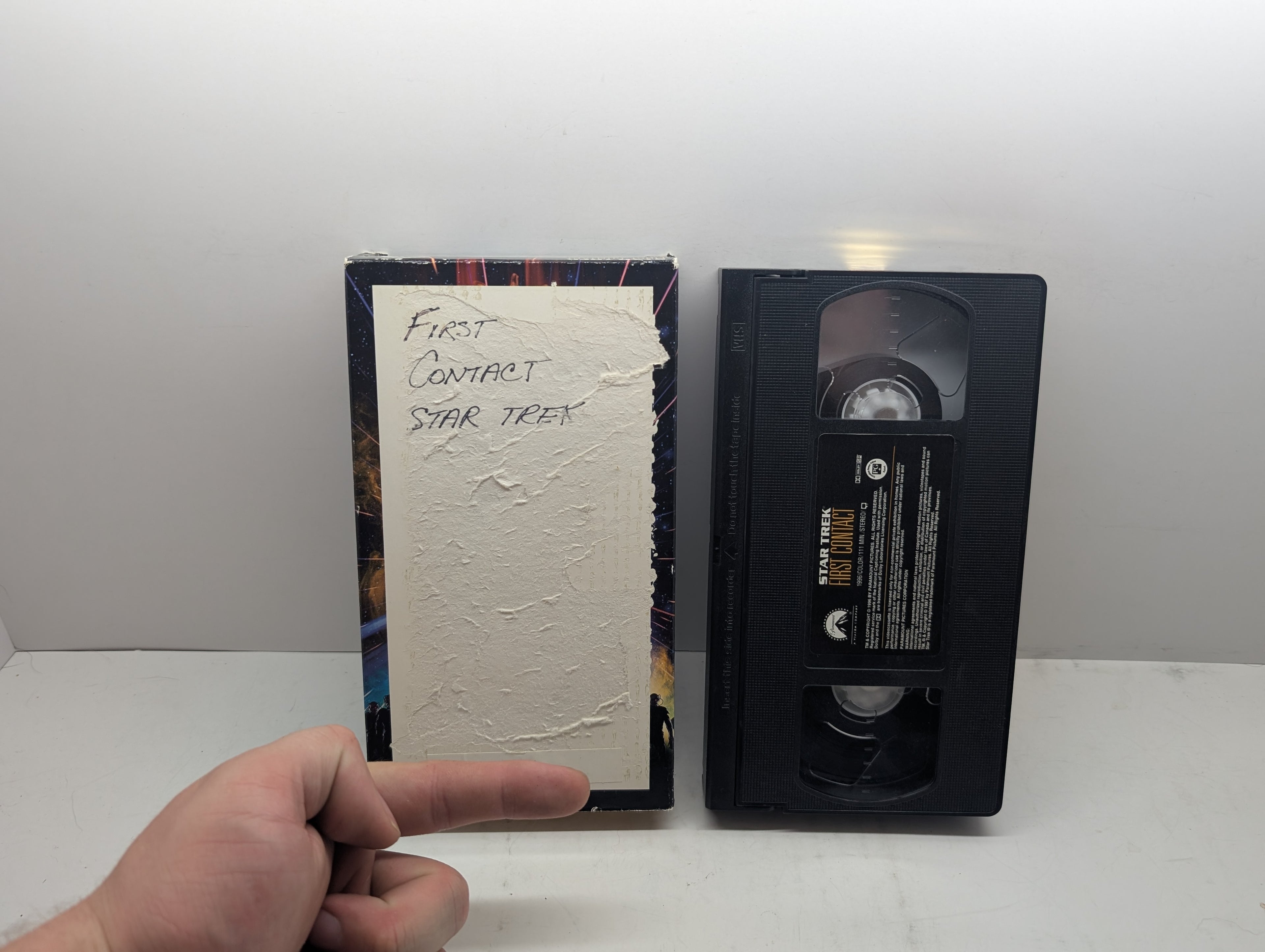 Star Trek: First Contact - VHS – actual VHS tape and packaging sold by Canada VHS.