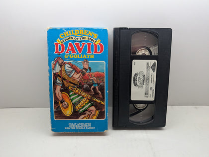 Children's Bible Stories: David and Goliath - VHS – actual VHS tape and packaging sold by Canada VHS.