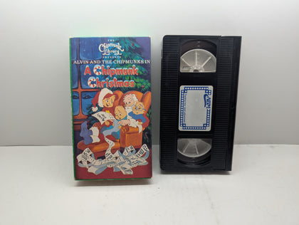 Alvin and the Chipmunks in A Chipmunk Christmas - VHS – actual VHS tape and packaging sold by Canada VHS.
