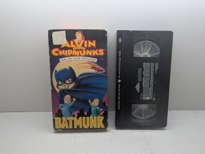 Alvin and the Chipmunks: Batmunk - VHS – actual VHS tape and packaging sold by Canada VHS.
