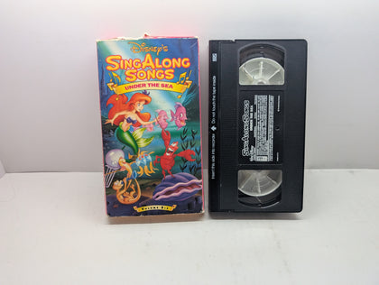 Disney's Sing-Along Songs: Under the Sea - VHS – actual VHS tape and packaging sold by Canada VHS.