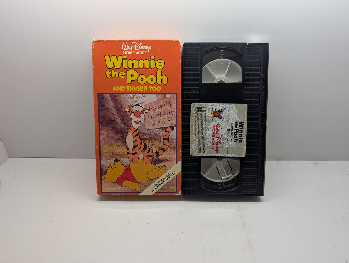 Winnie the Pooh and Tigger Too - VHS – actual VHS tape and packaging sold by Canada VHS.