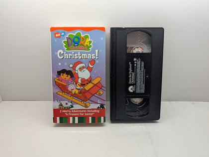 Dora the Explorer: Christmas! - VHS – actual VHS tape and packaging sold by Canada VHS.