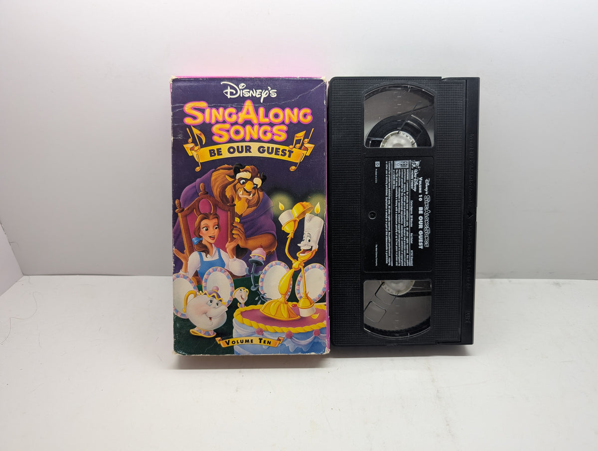 Disney's Sing-Along Songs: Be Our Guest VHS - actual item pictured