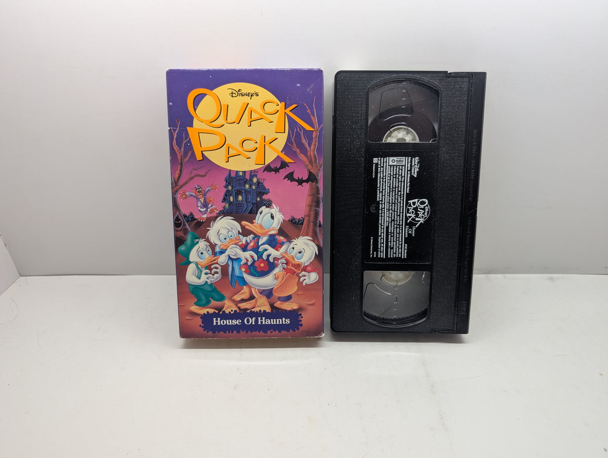 Disney's Quack Pack: House of Haunts VHS - actual item pictured