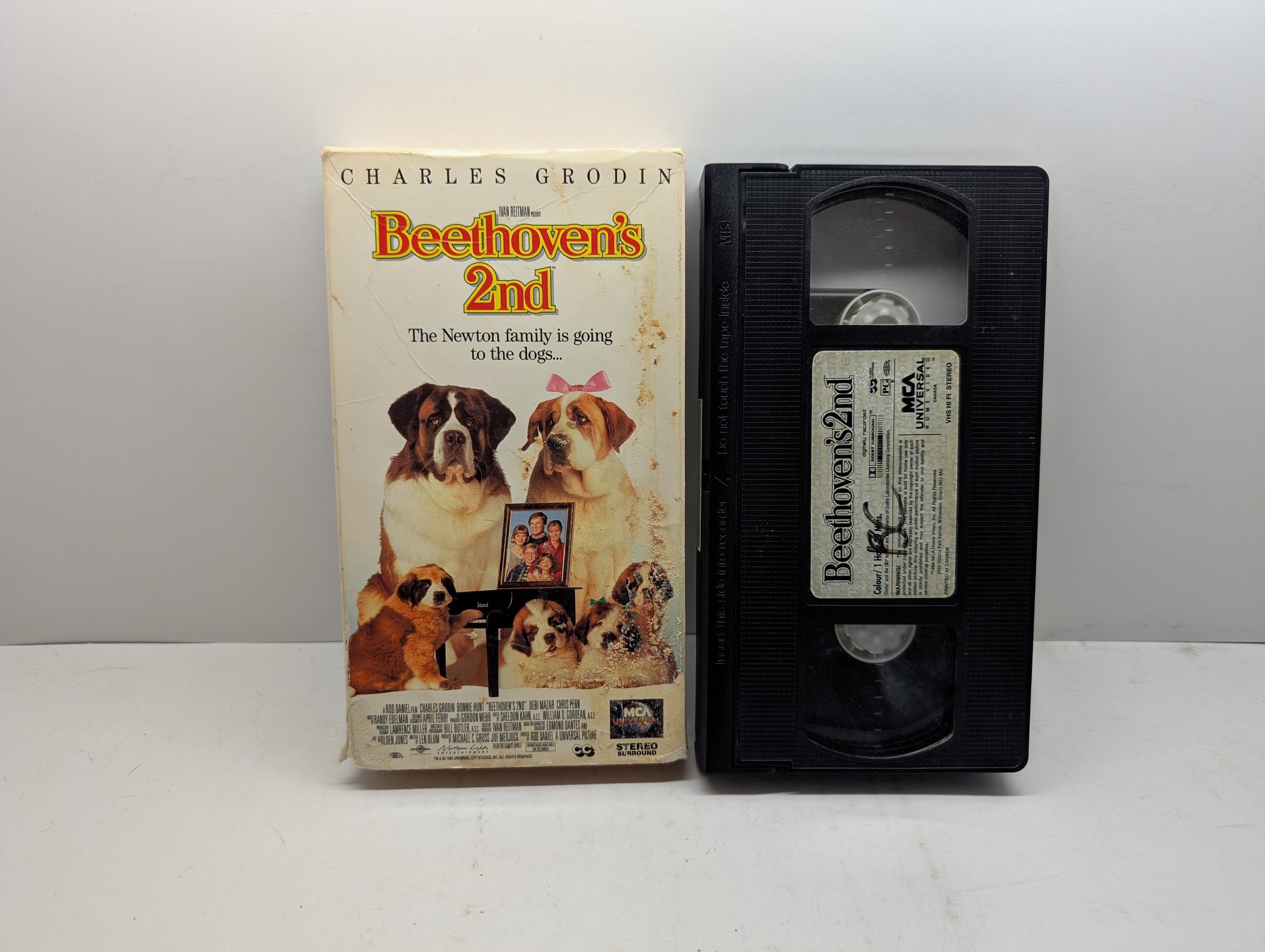 Beethoven's 2nd VHS - actual item pictured