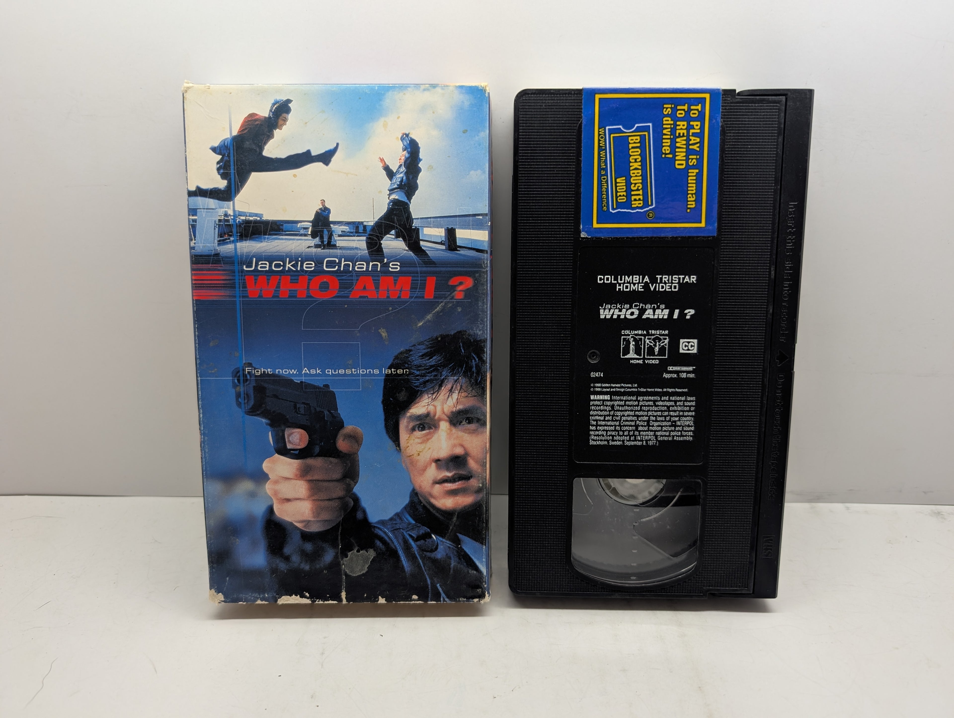 Who Am I? VHS - actual item pictured