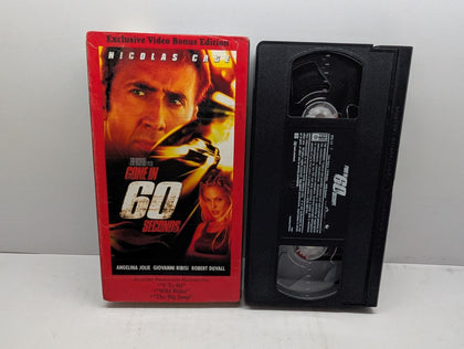 Gone in 60 Seconds VHS - actual item pictured