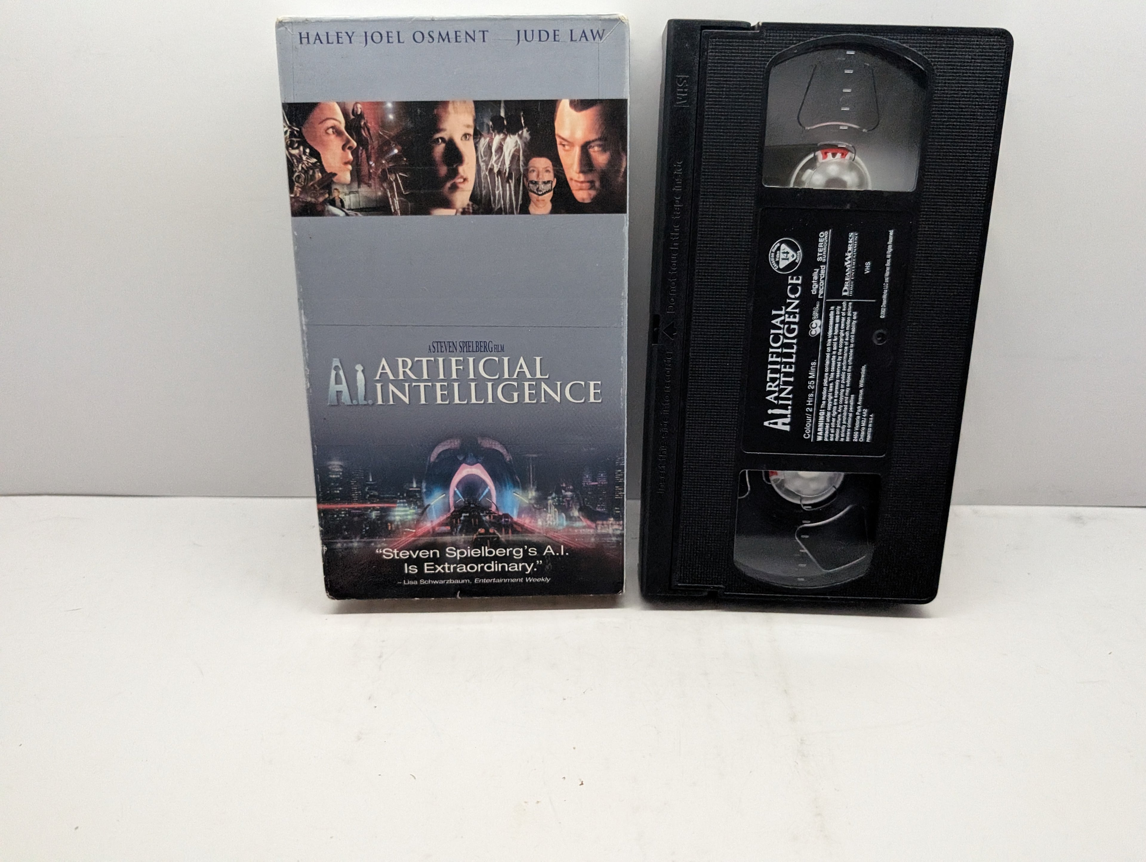 A.I. Artificial Intelligence VHS - actual item pictured