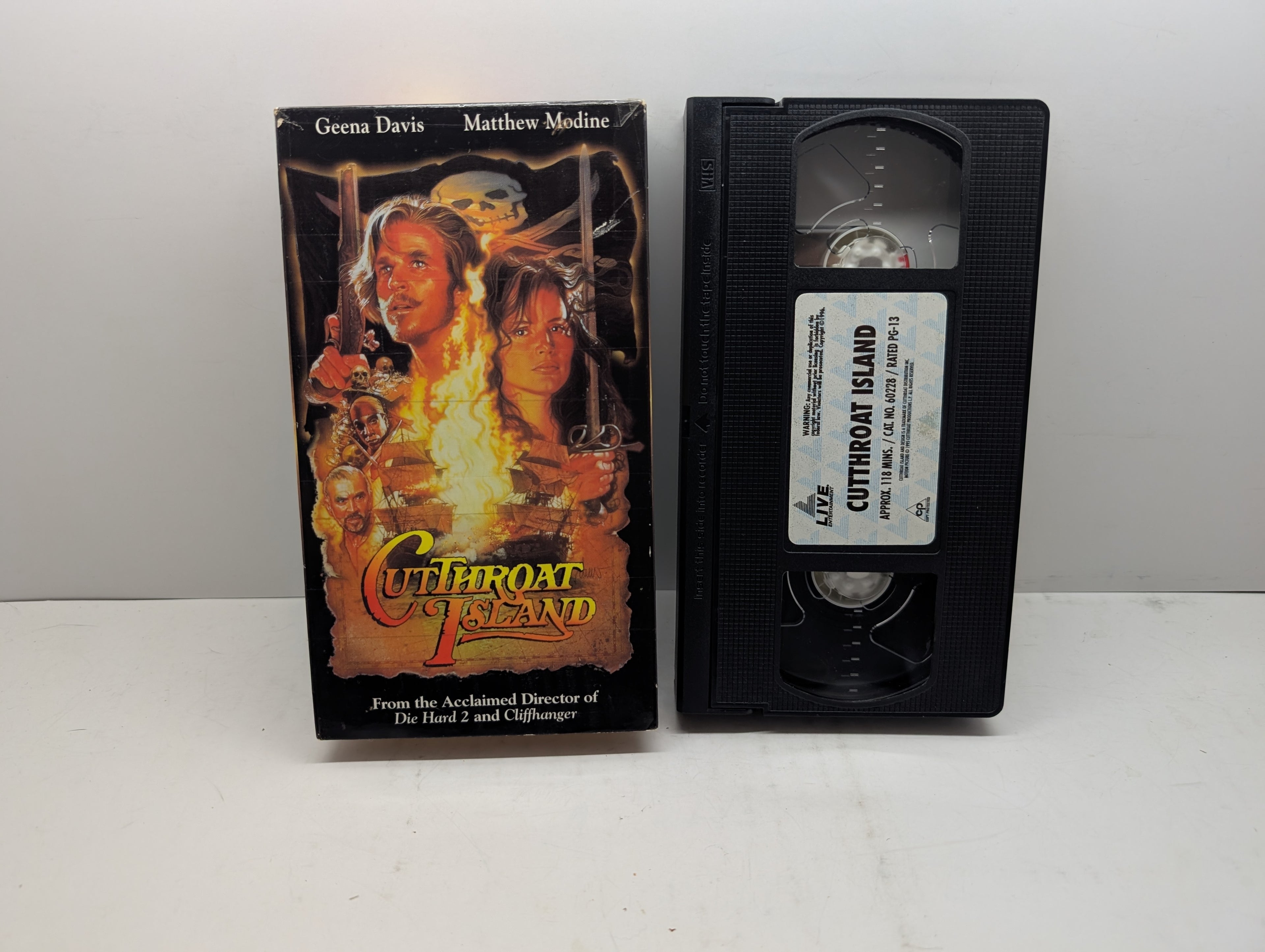 Cutthroat Island VHS - actual item pictured