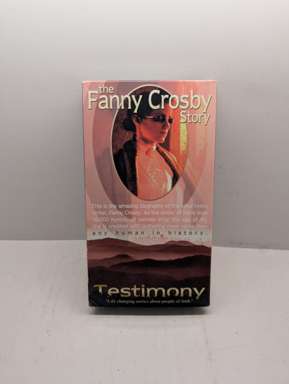 The Fanny Crosby Story: Testimony - VHS – actual VHS tape and packaging sold by Canada VHS.