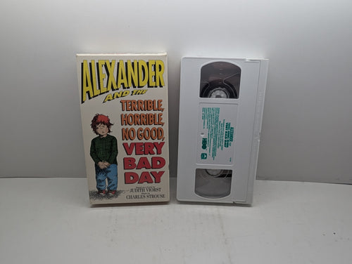 Alexander and the Terrible, Horrible, No Good, Very Bad Day VHS - actual item pictured