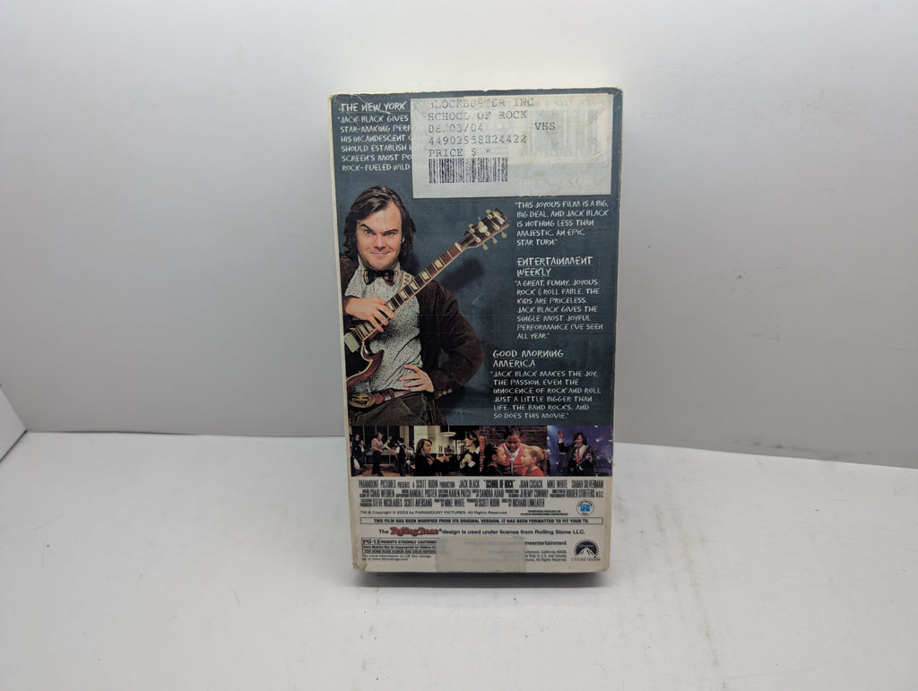 School of Rock VHS - actual item pictured
