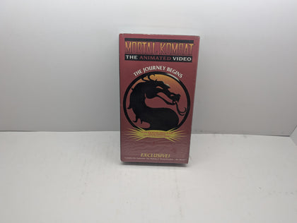 Mortal Kombat: The Journey Begins VHS - actual item pictured