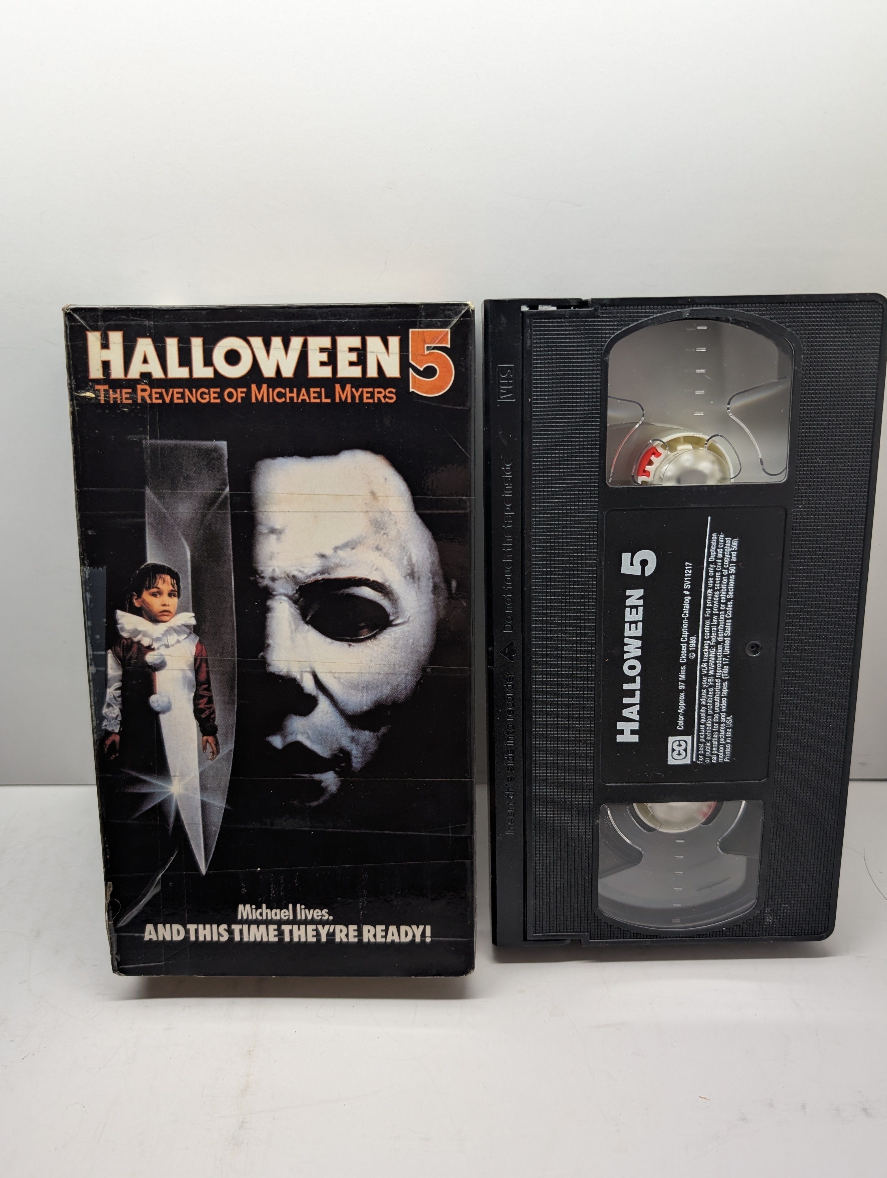 Halloween 5: The Revenge of Michael Myers VHS - actual item
