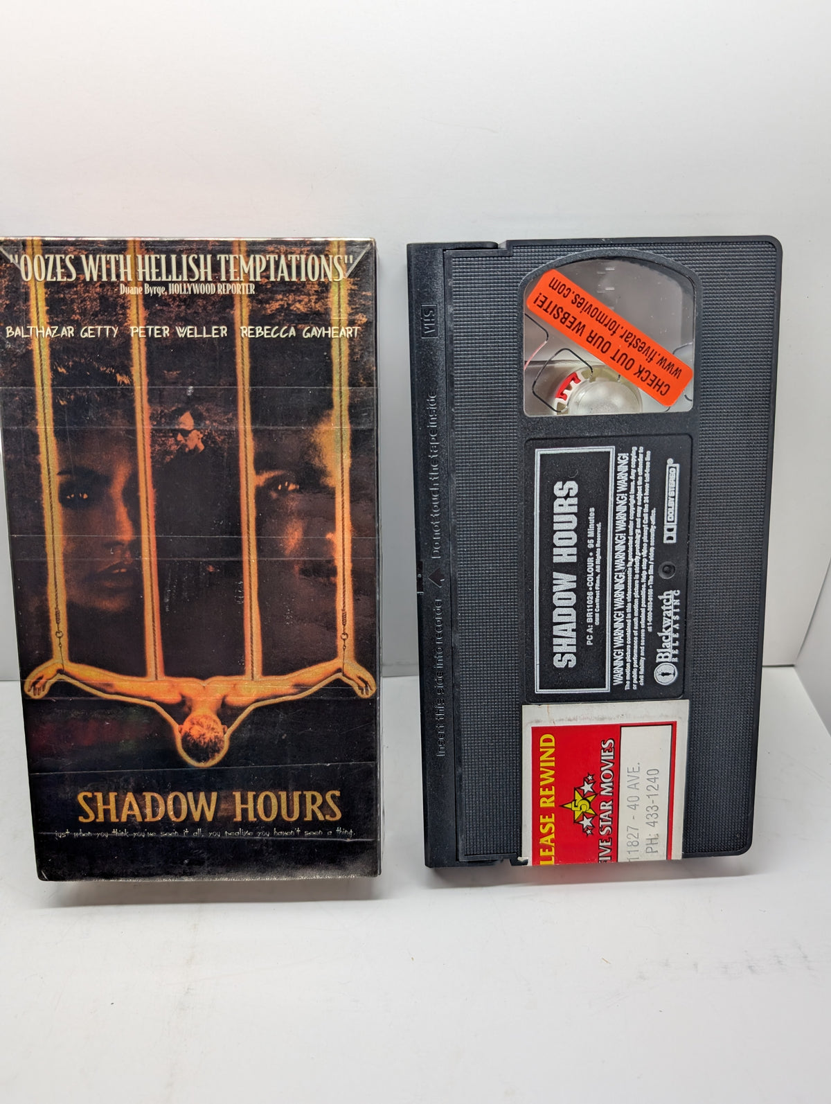 Shadow Hours VHS - actual item