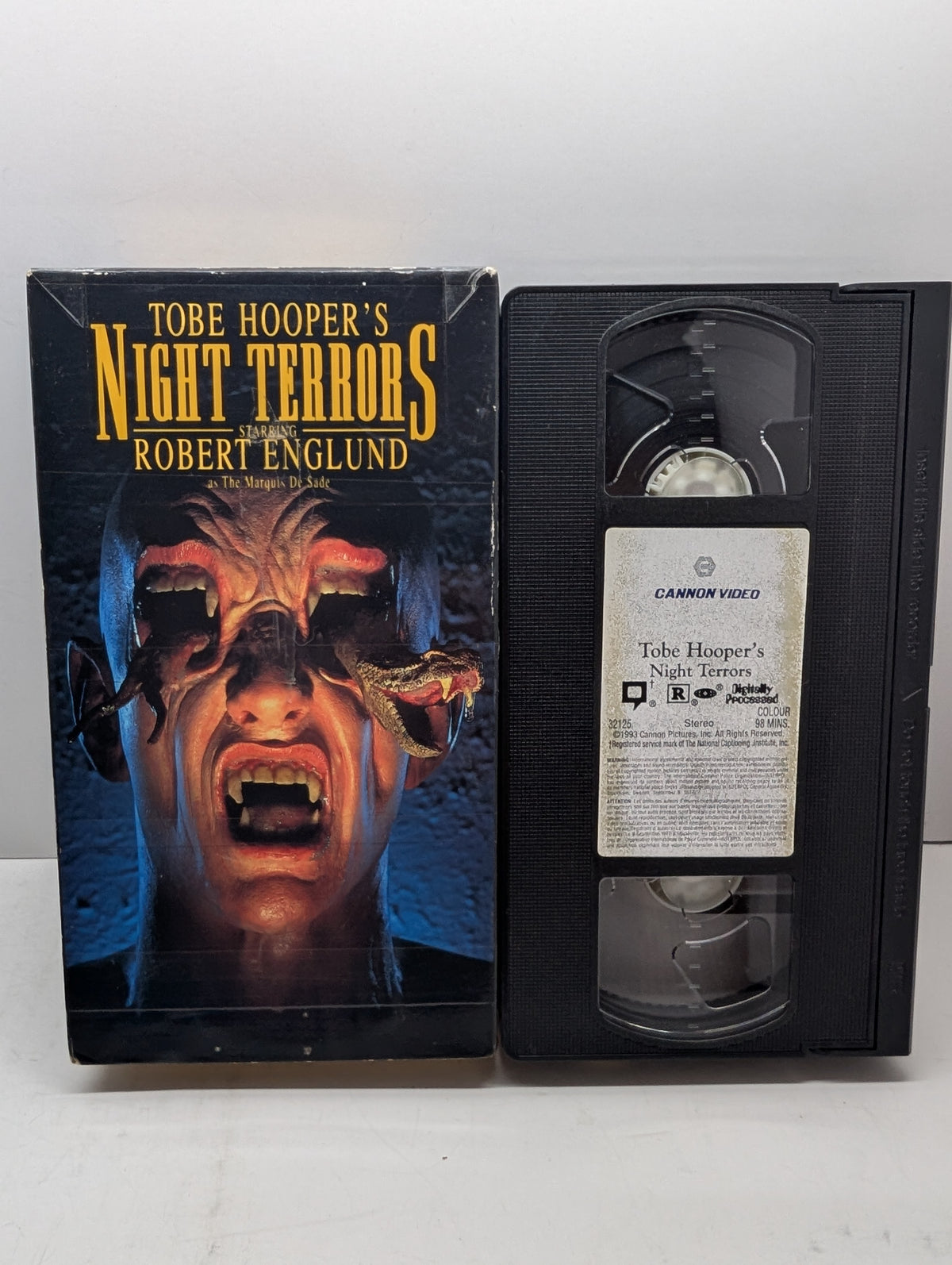 Tobe Hooper's Night Terrors VHS - actual item